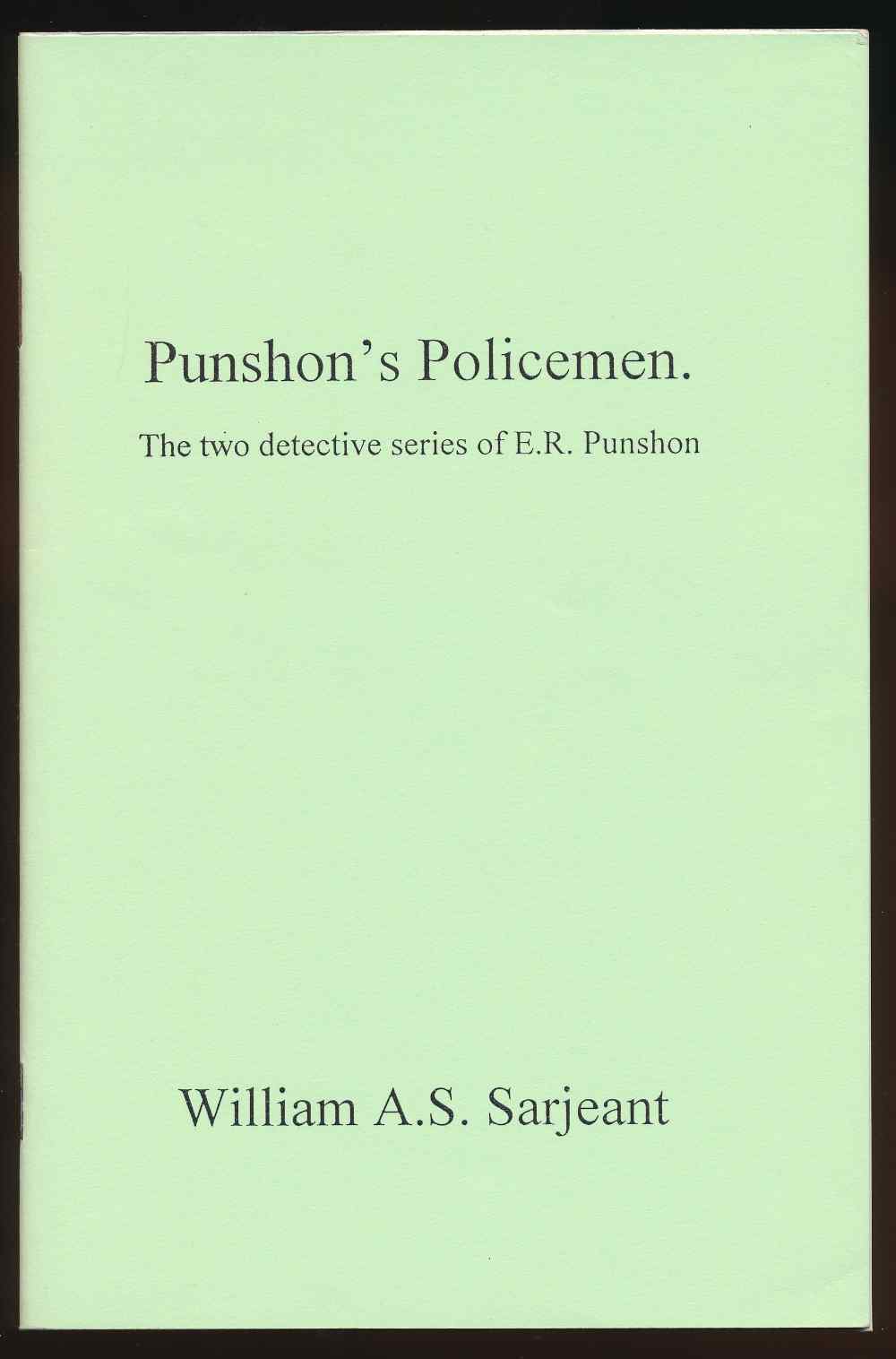 Punshon's policemen: the ...