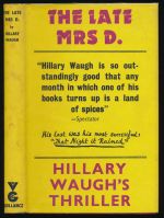 The late Mrs D.