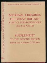 Medieval libraries of Great Britain: a list of surviving books