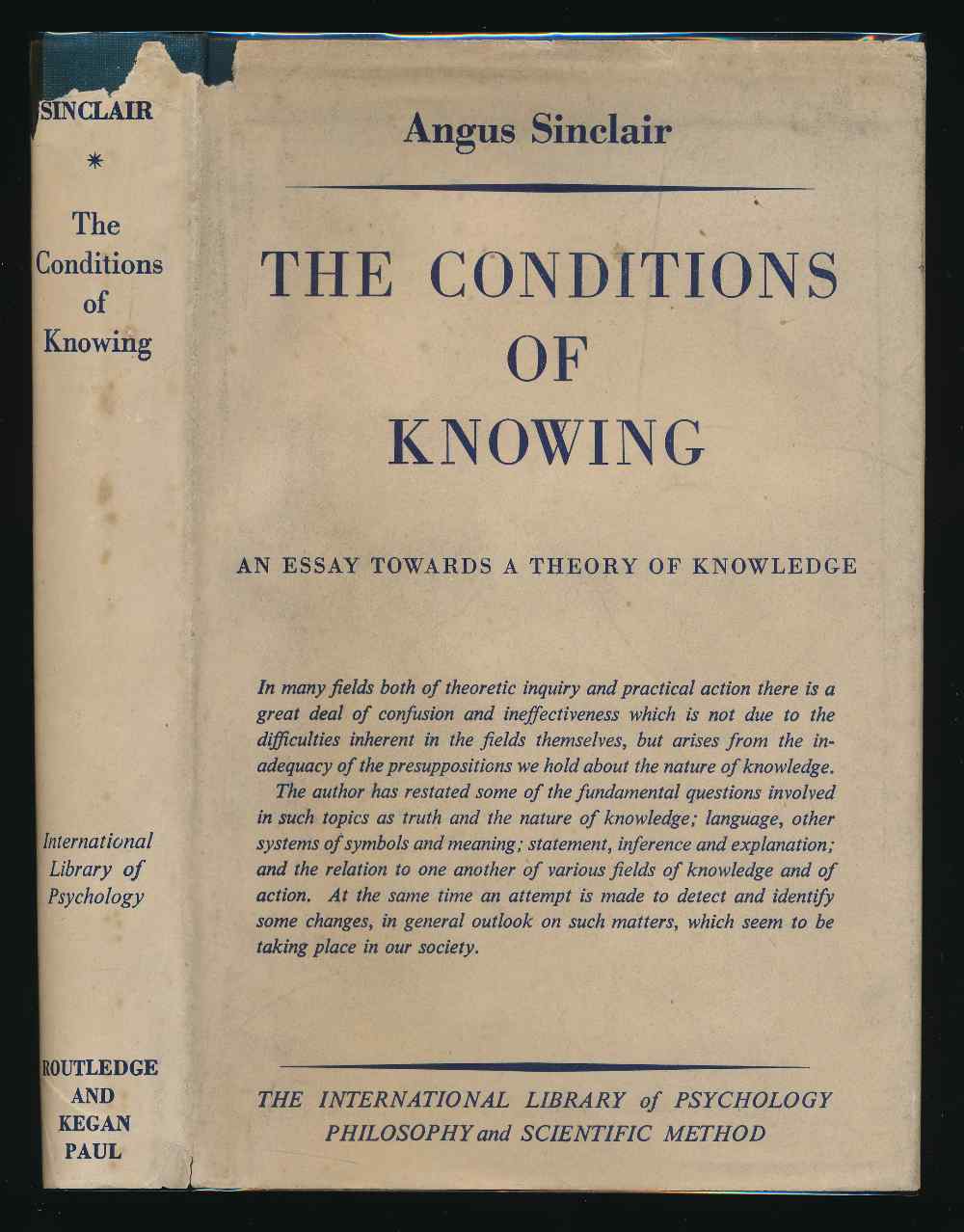 The conditions of knowing : an...