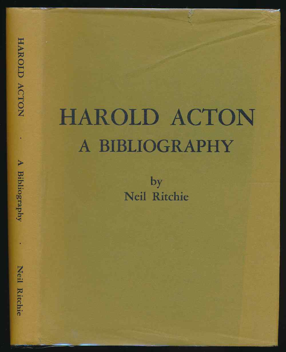 Harold Acton: a bibliography