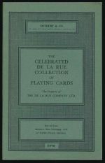 The celebrated De La Rue collection of playing cards