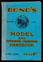 Bond's model and experimental handbook 1933-1934