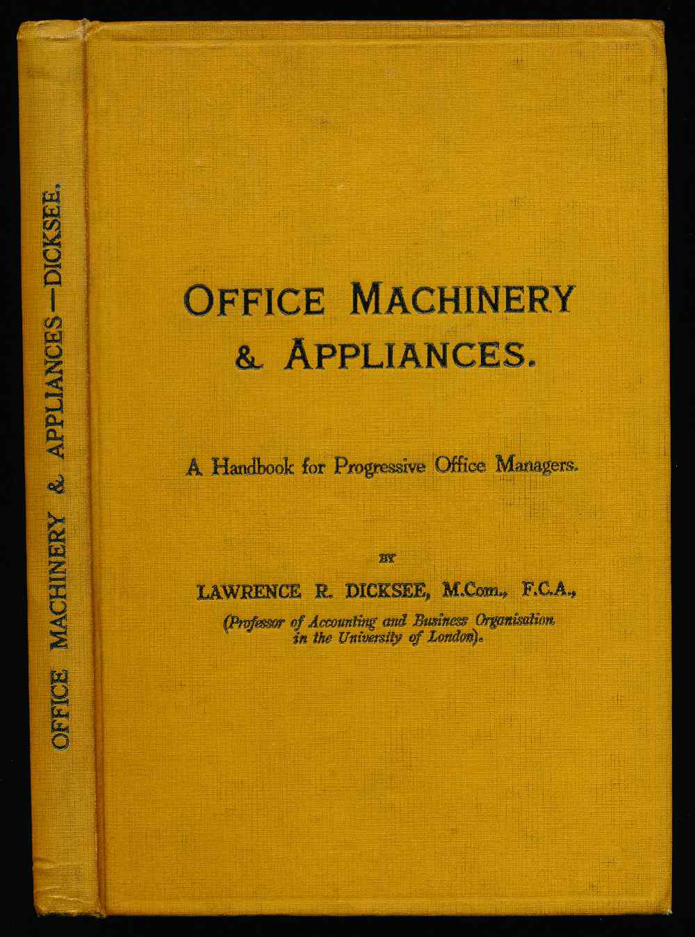 Office machinery and appliance...