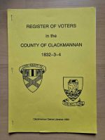 Register of voters in the County of Clackmannan, 1832-3-4