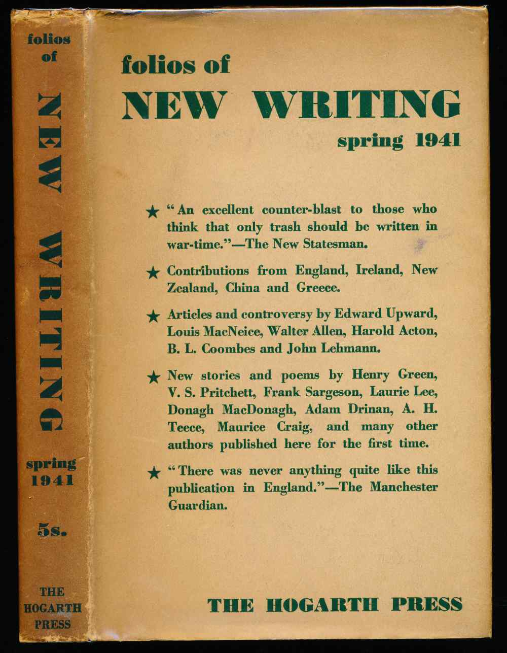 Folios of new writing: Spring ...