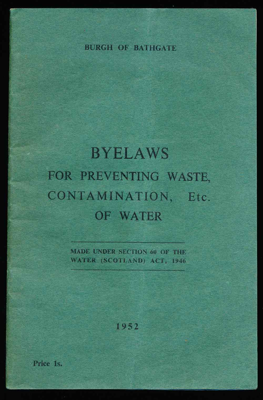 Byelaws for preventing waste, ...