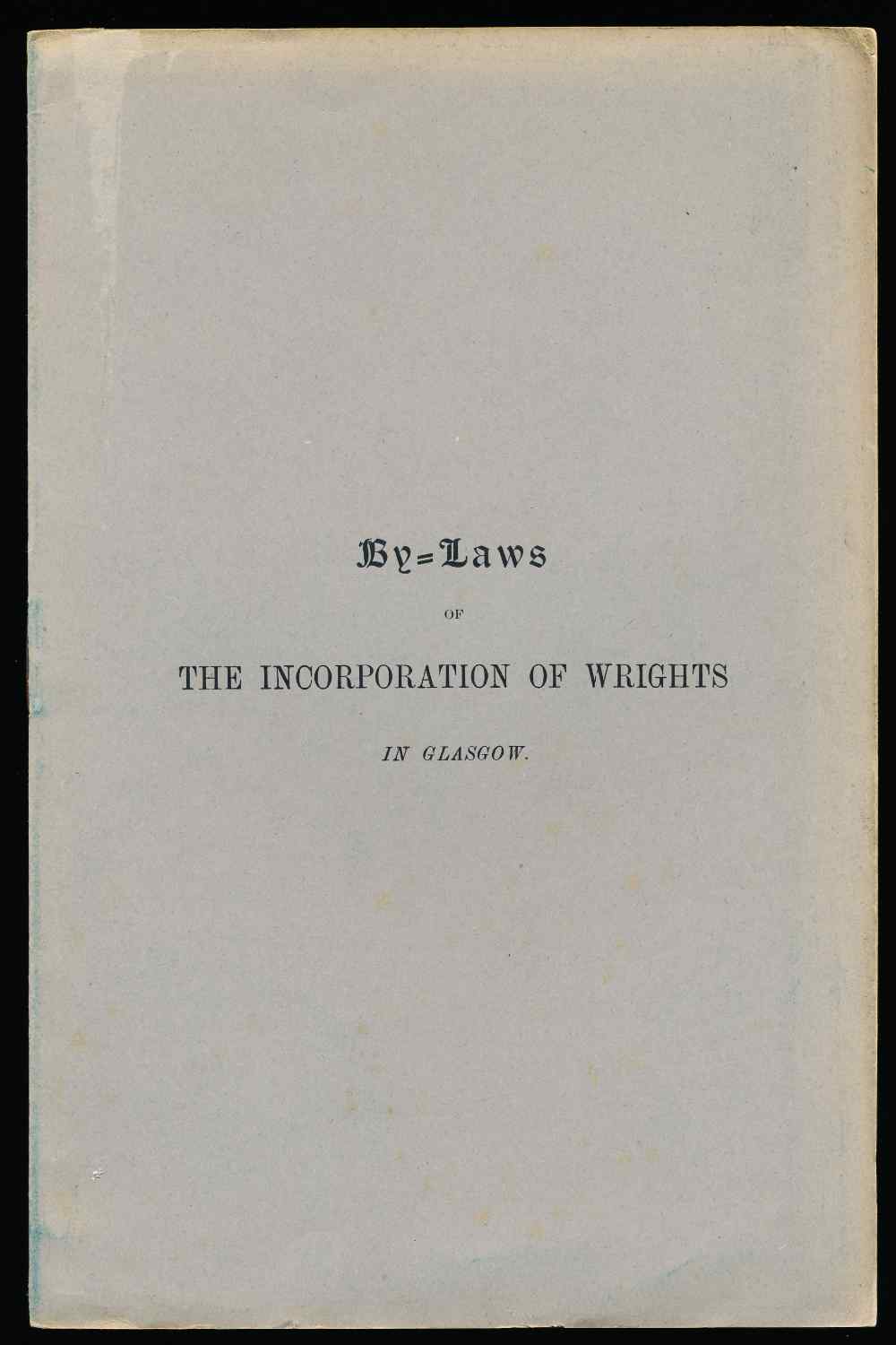 By-laws of the Incorporation o...