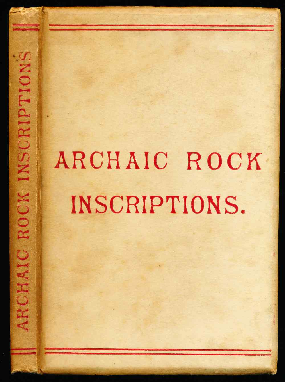 Archaic rock inscriptions: an ...