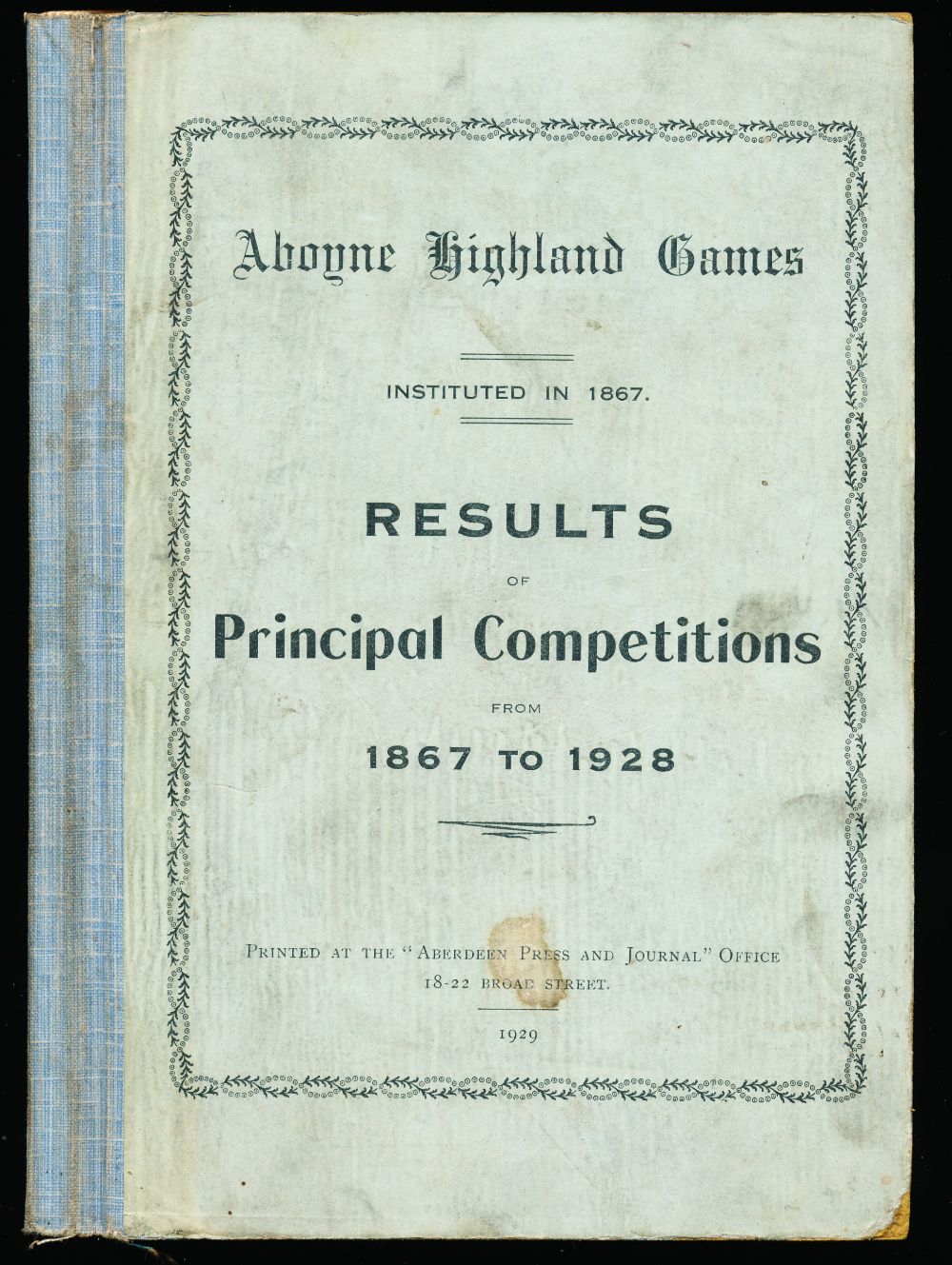 Aboyne Highland Games: results...