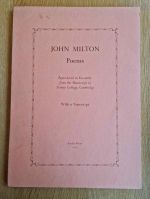 Poems reproduced in facsimile from the manuscript in Trinity College Cambridge, with a transcript