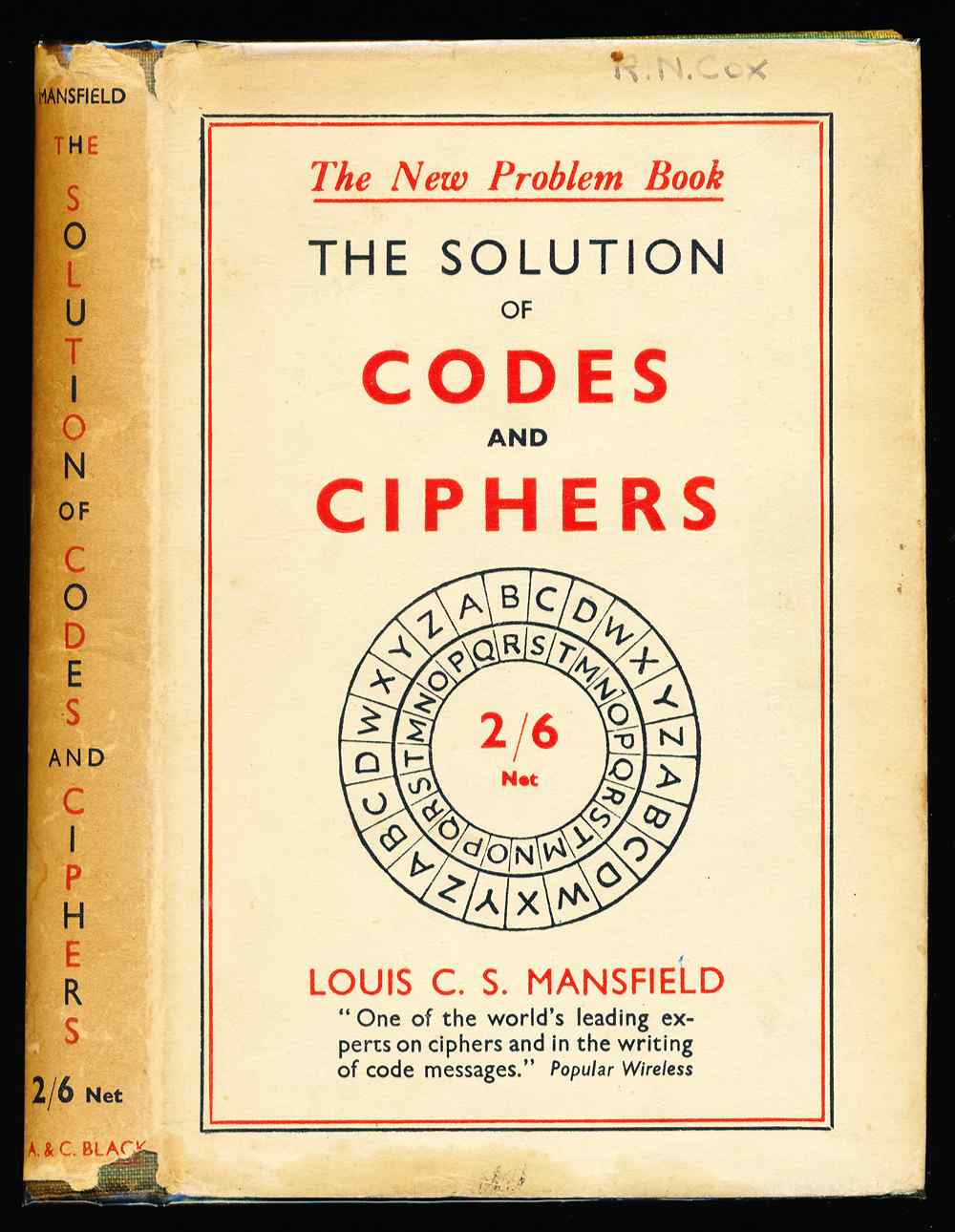The solution of codes and ciph...
