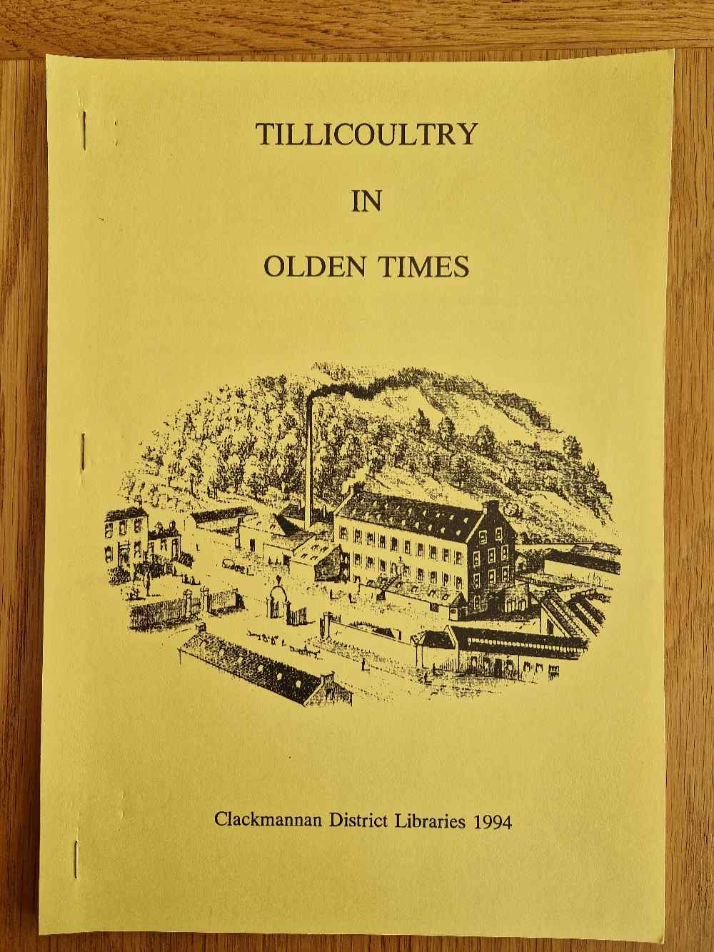 Tillicoultry in olden times