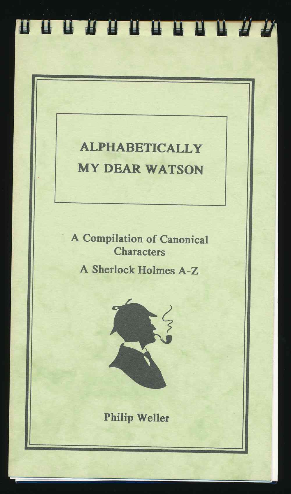 Alphabetically my dear Watson:...