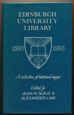 Edinburgh University Library: 1580 - 1980: a collection of historical essays