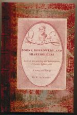 Books, borrowers, and shareholders:  Scottish circulating and subscription libraries before 1825: a survey and listing