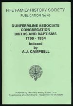 Dunfermline Associate Congregation births and baptisms 1979-1854