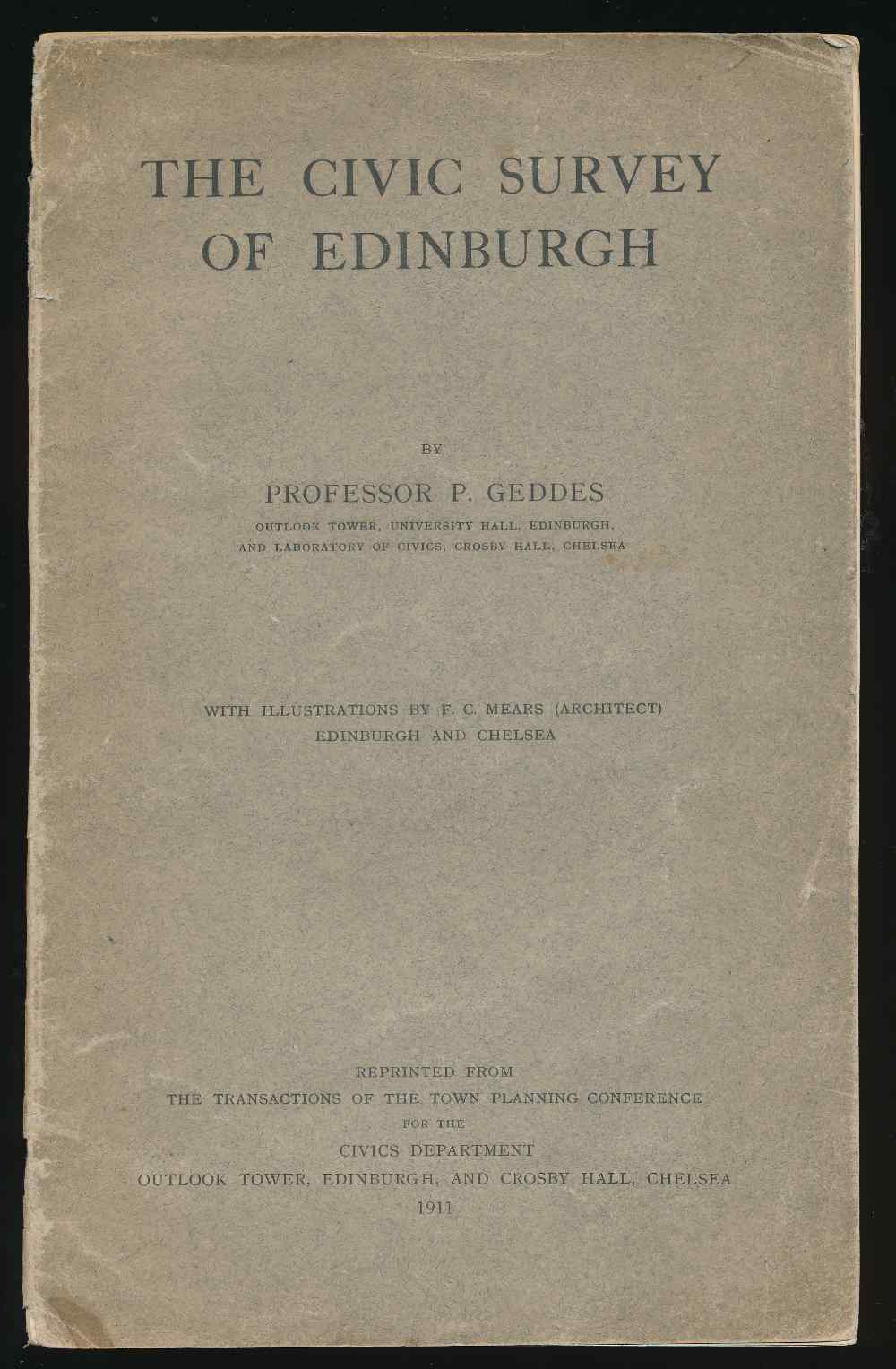 The civic survey of Edinburgh