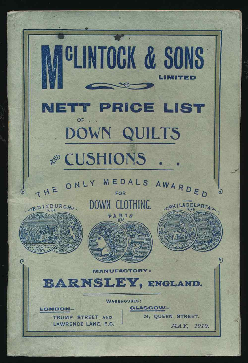 Nett price list of down quilts...