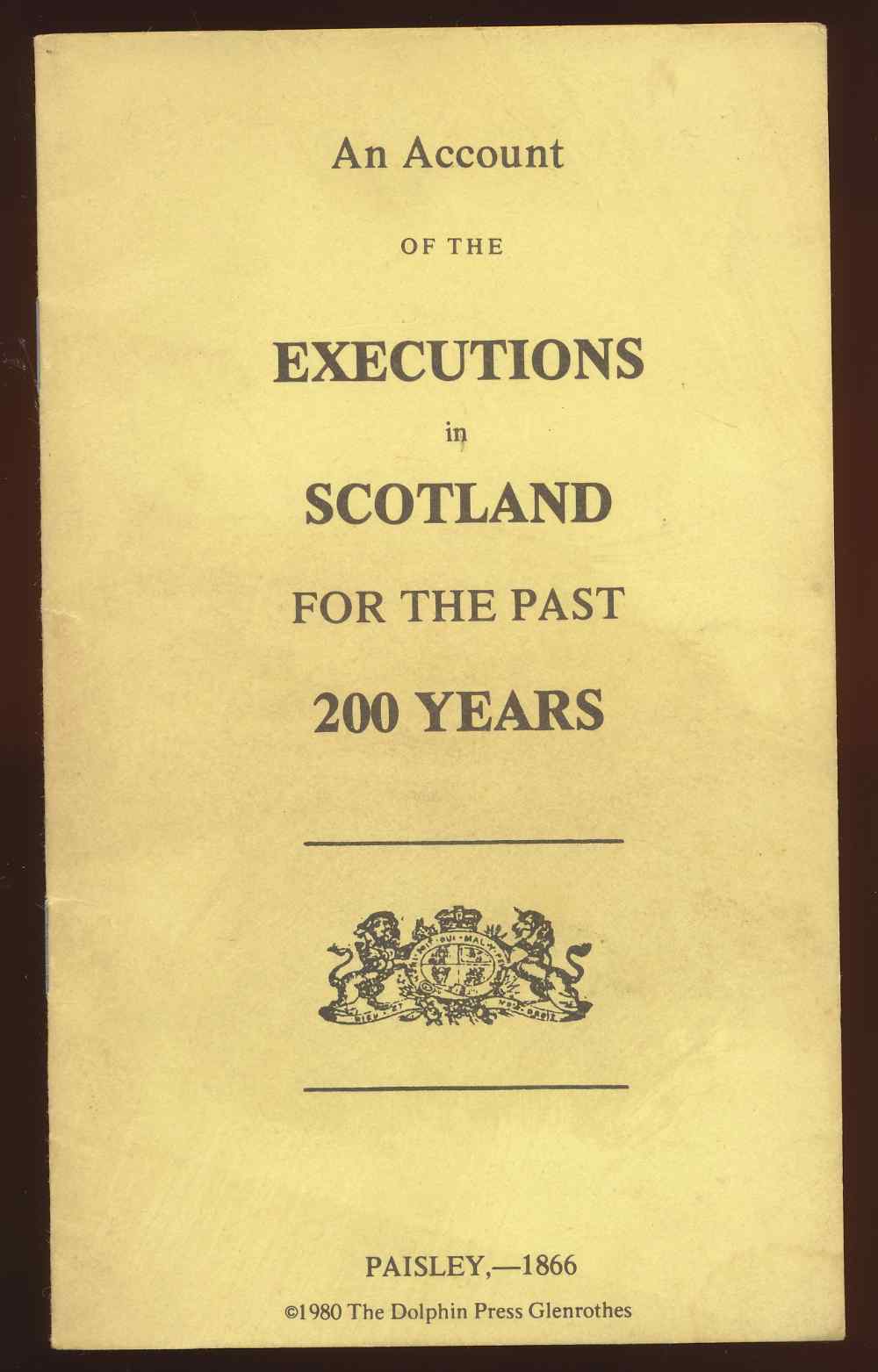 An account of the executions i...