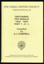 Obituaries, Fifeshire Herald 1855-1892. Part 1: A-L