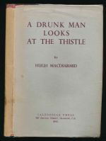 A drunk man looks at the thistle