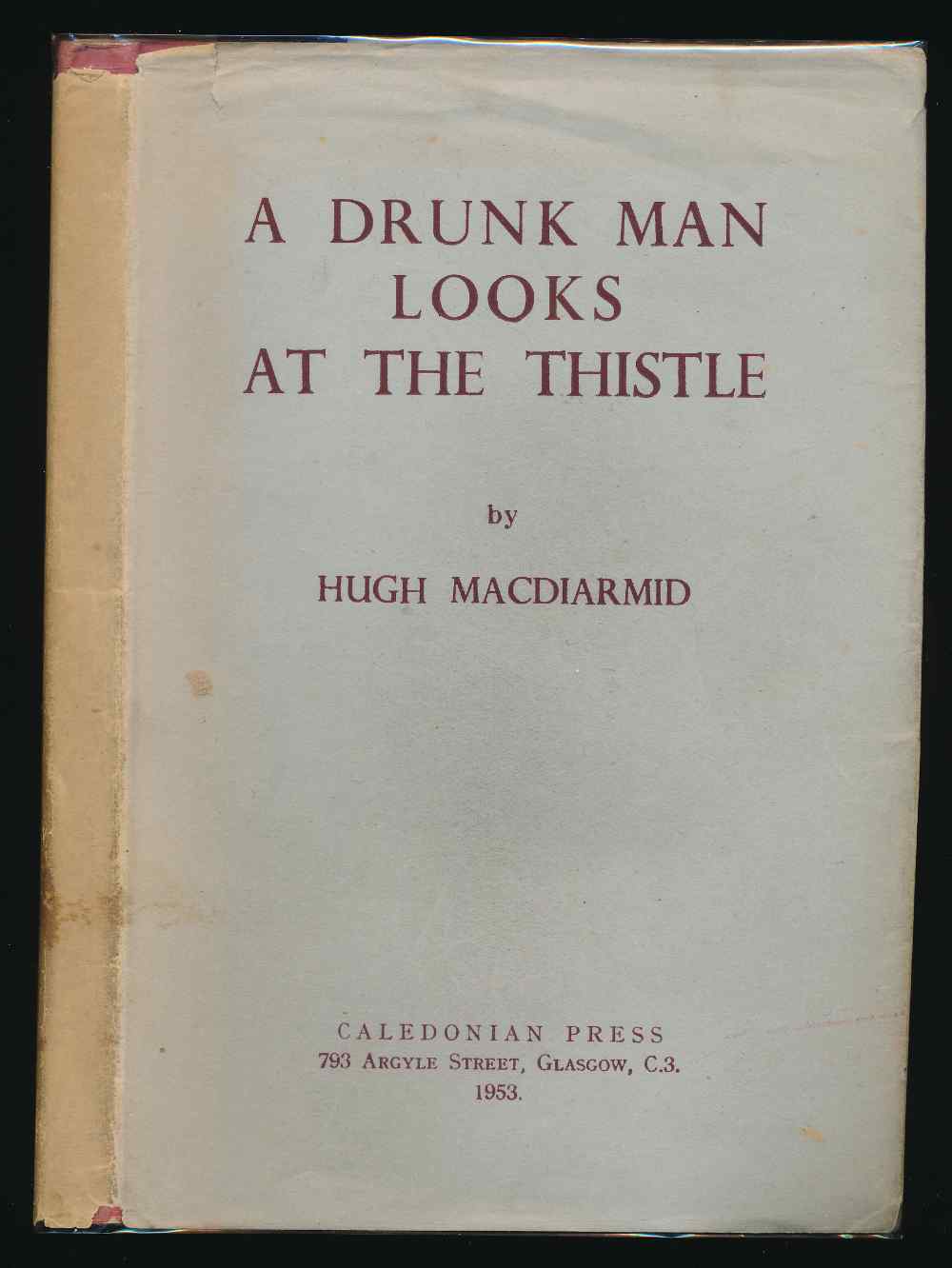 A drunk man looks at the thist...