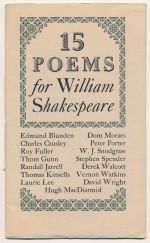 15 poems for William Shakespeare