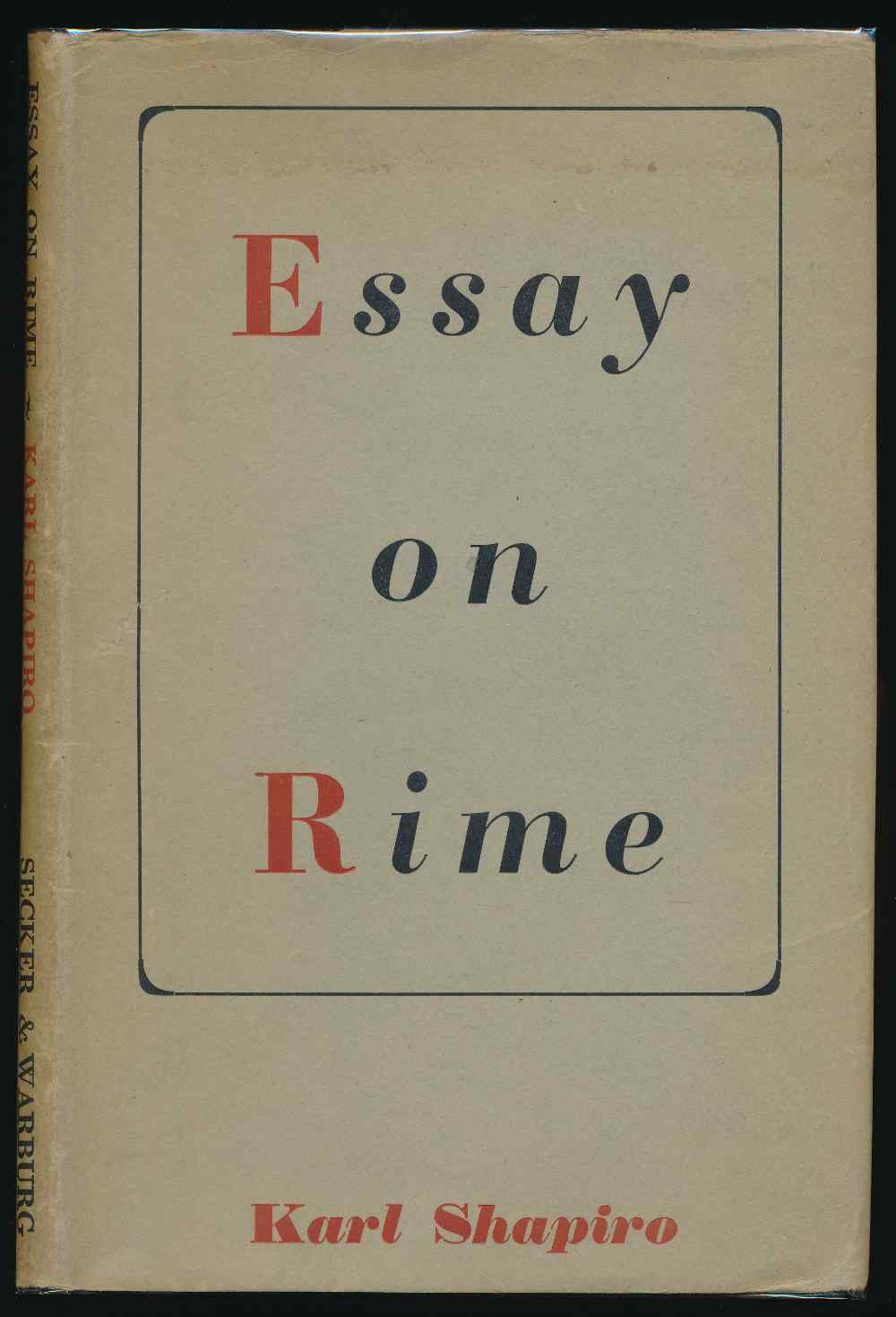 Essay on rime