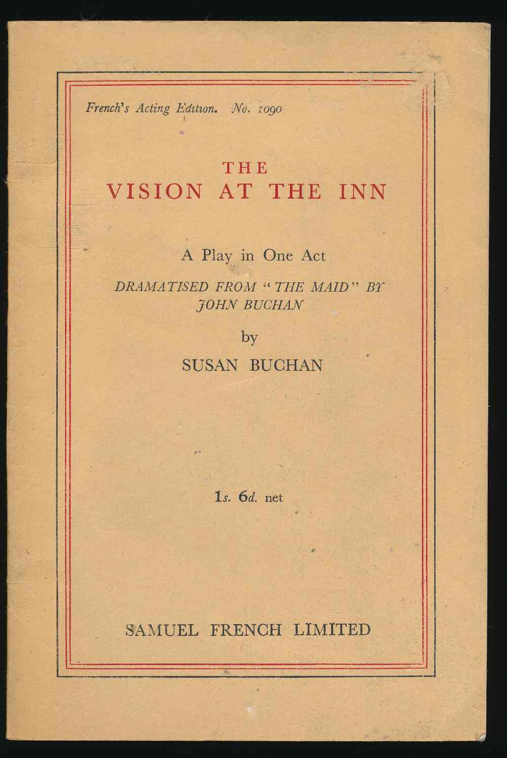 The vision at the inn: a play ...