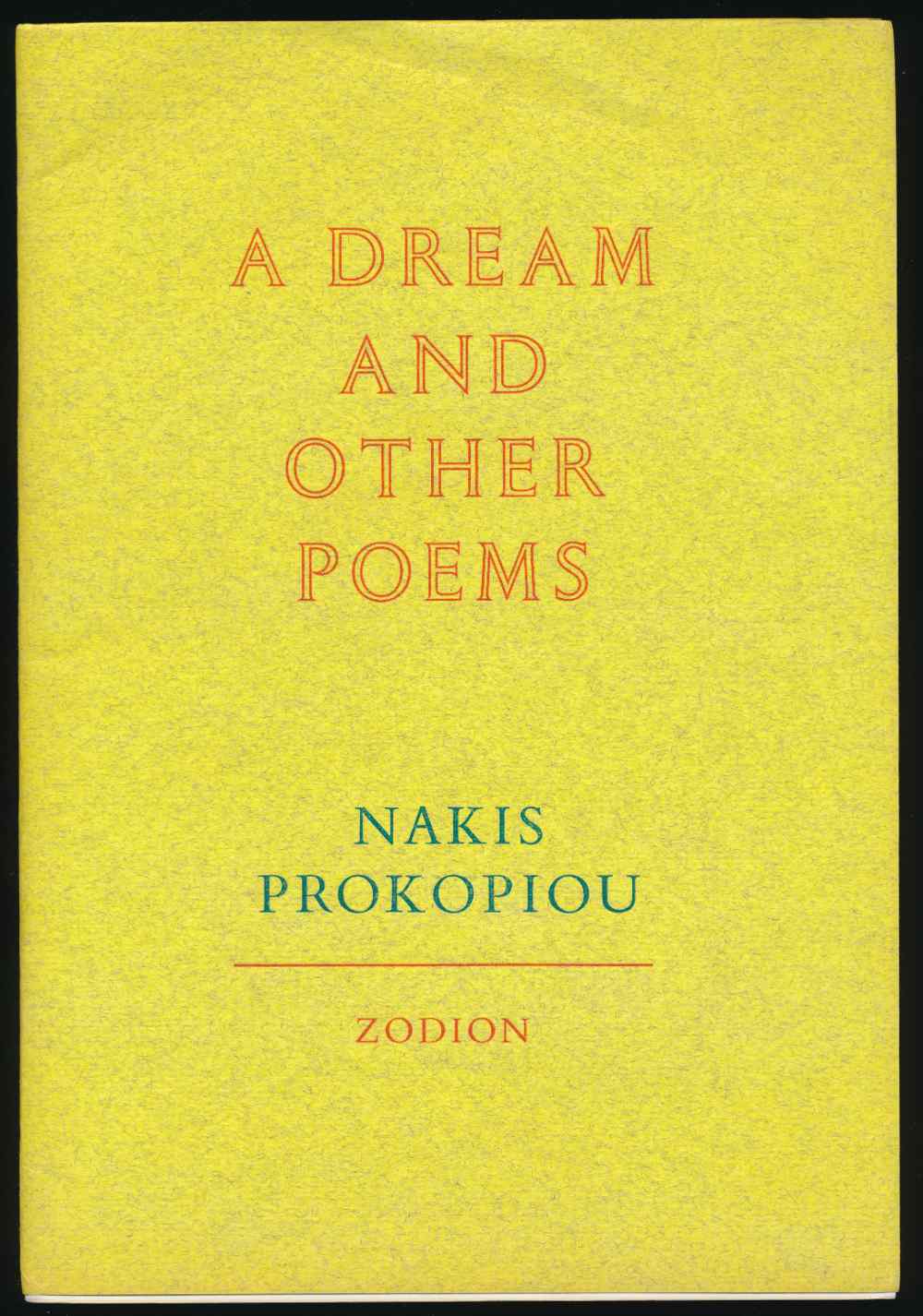 A dream, and other poems