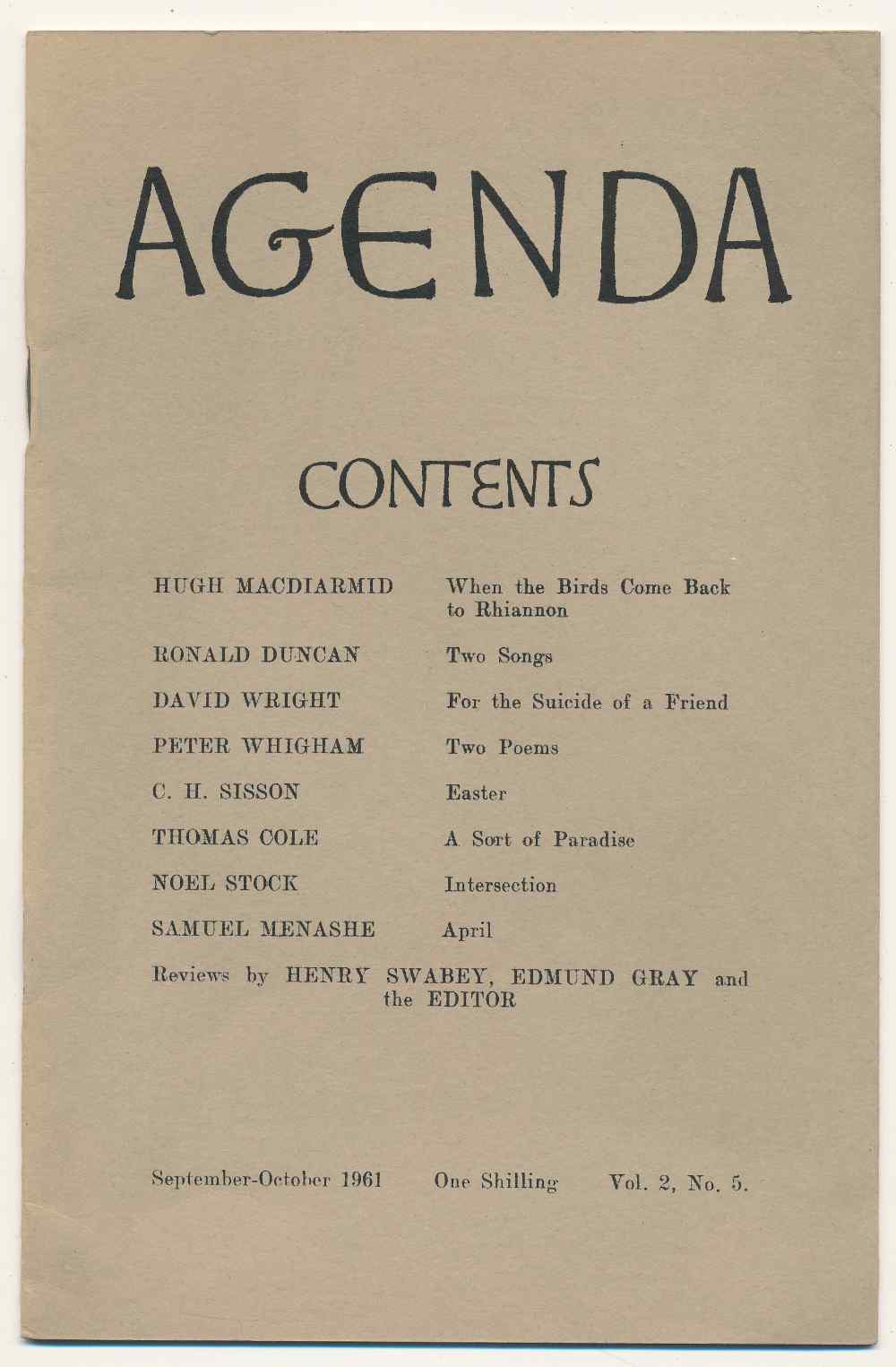 Agenda