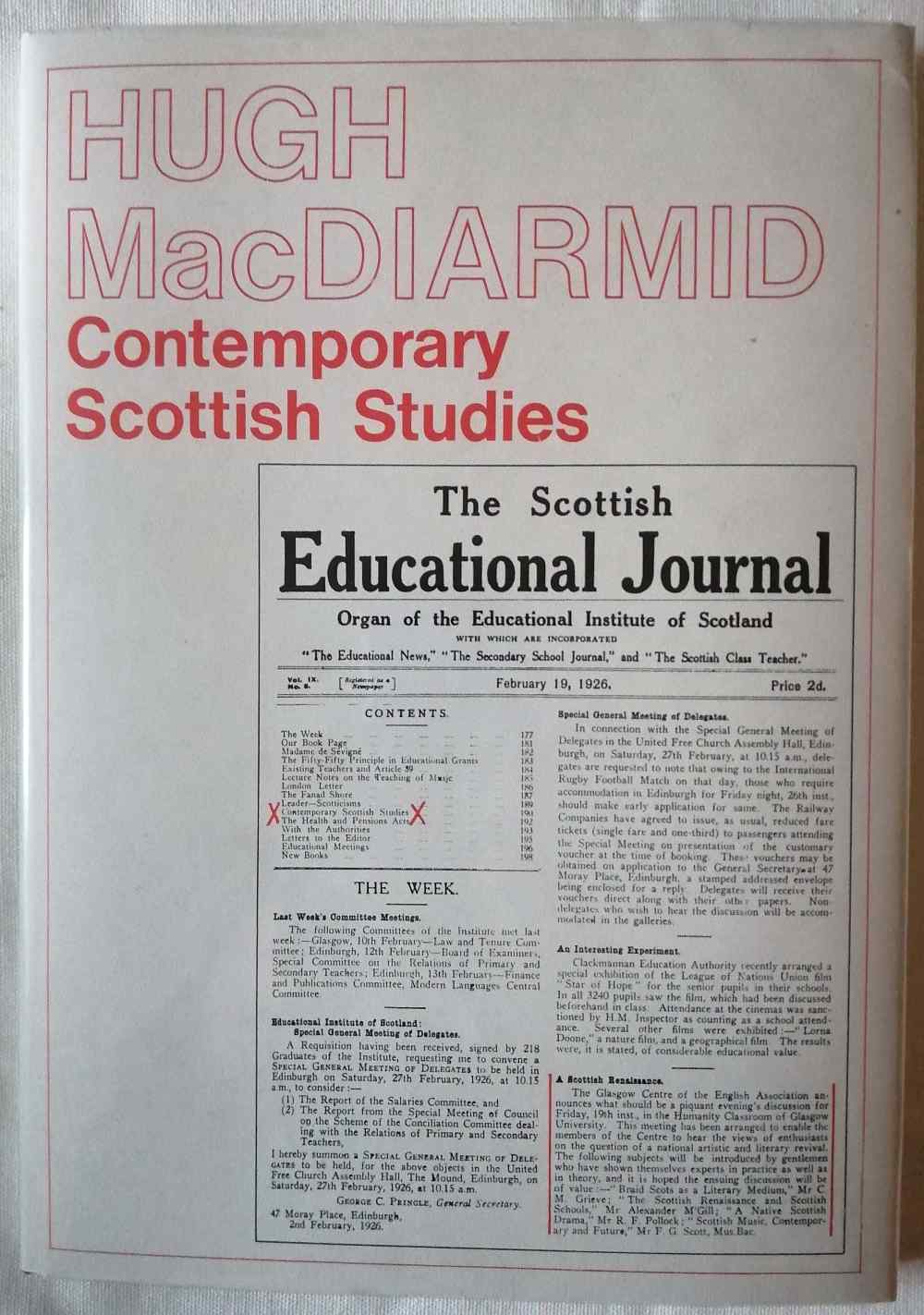 Contemporary Scottish studies